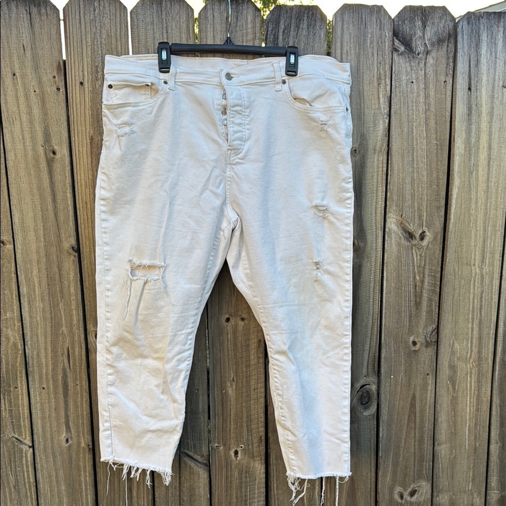 Levi’s wedgie skinny raw hem jeans, size 22W - Picture 3 of 7